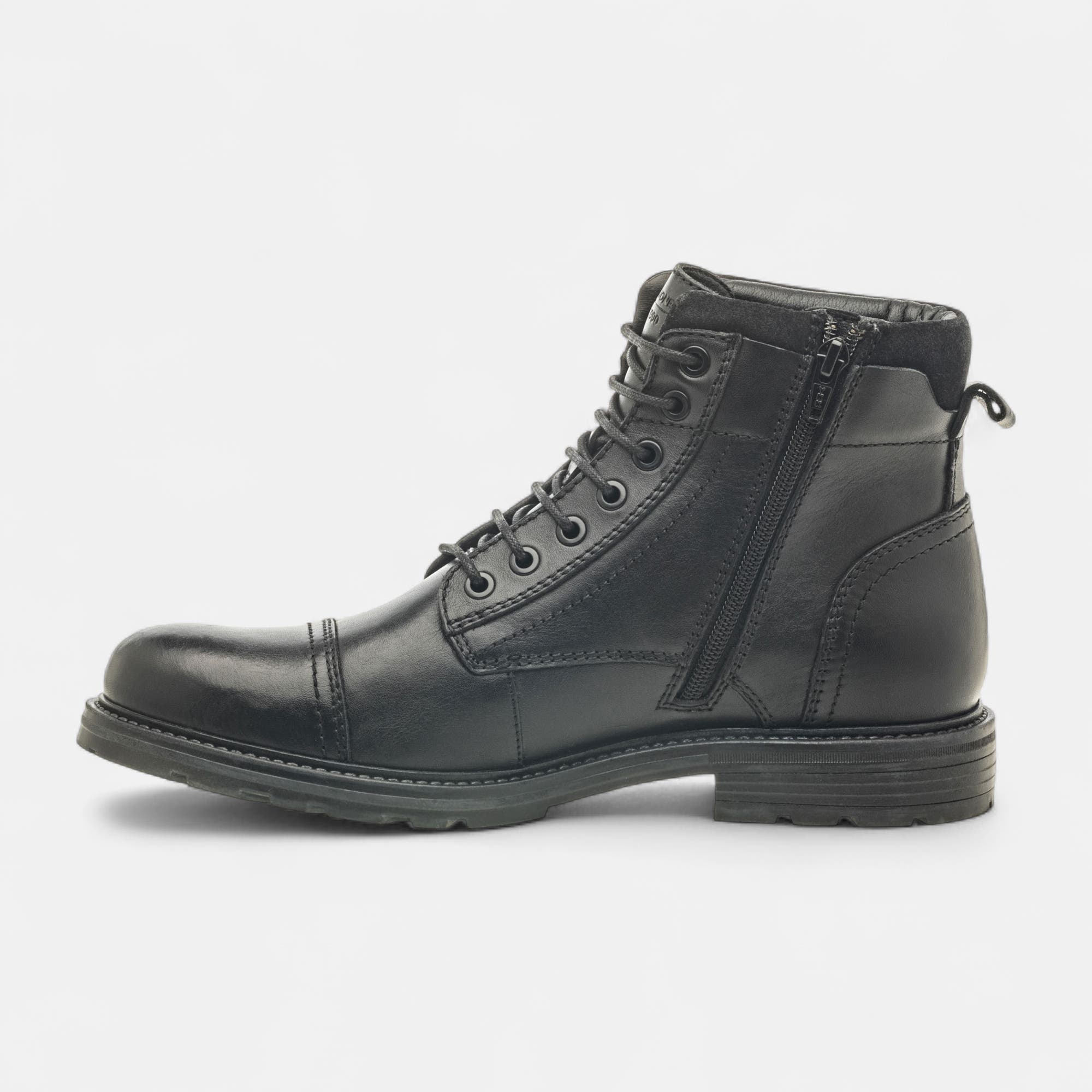 Bottines Homme en cuir noir