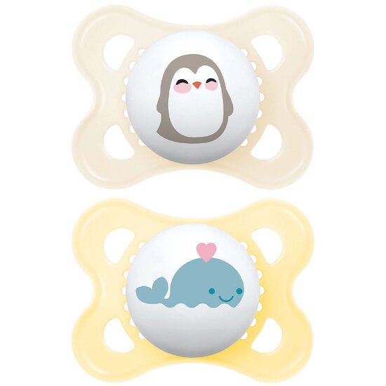 Lot de 2 Sucettes Original Aléatoire   Original Animaux Aléatoire        2 - 6 mois   de               Mam