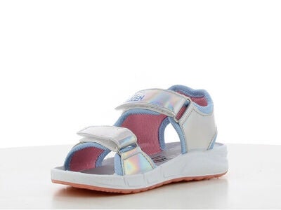 Disney Frozen Blinkende Sandaler, Silver/Blue
