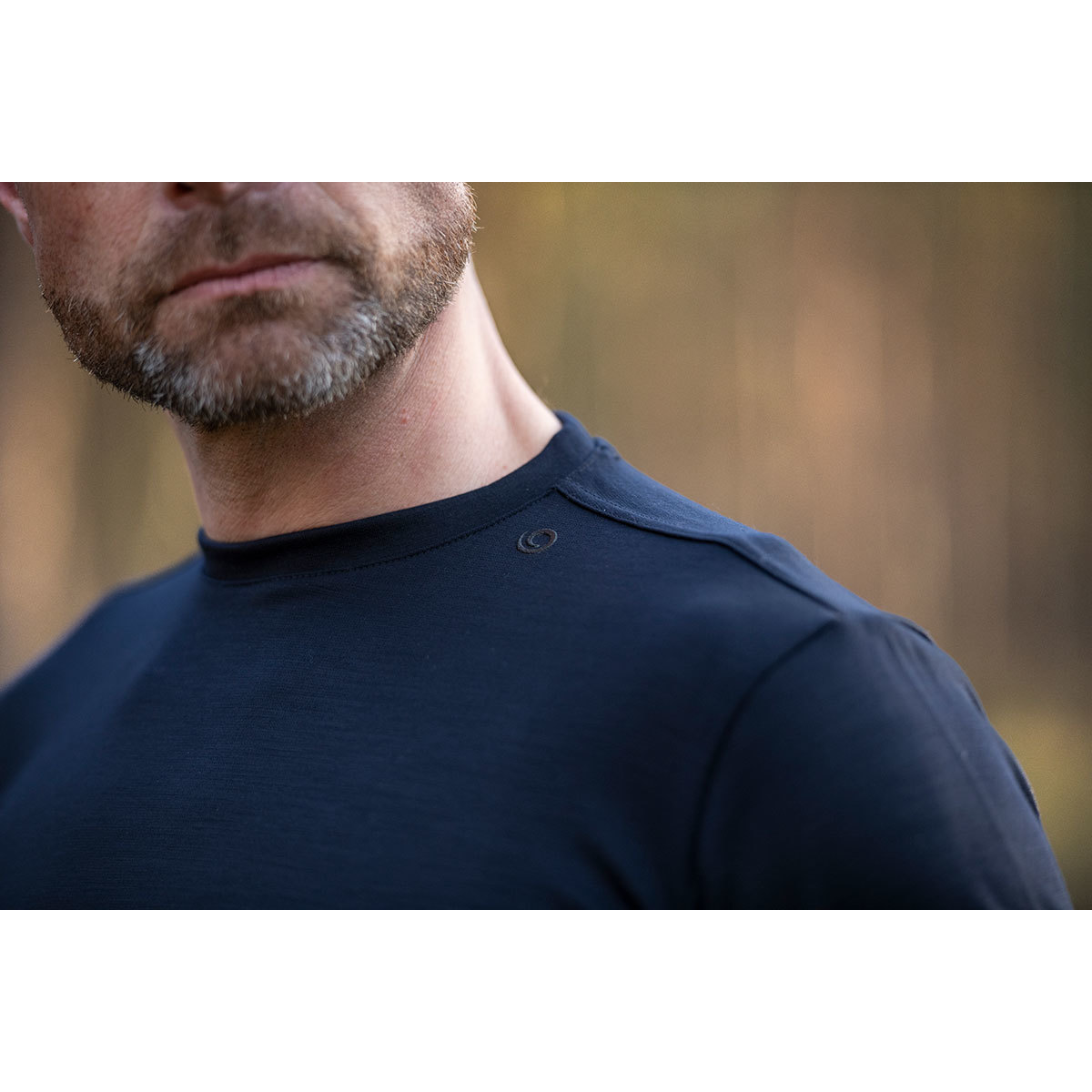 Woolpan Endless Merino Long Sleeve T-Shirt Dark Blue
