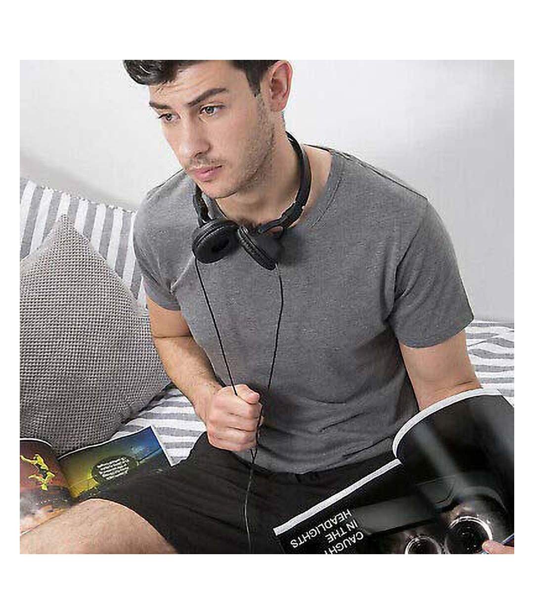 Comfy Co - Haut de pyjama à manches courtes - Homme (Gris foncé) - UTRW5317