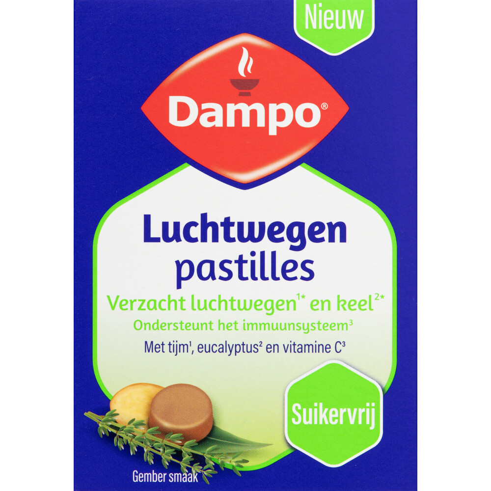 Dampo Luchtwegen Pastilles Suikervrij24 zuigtabletten