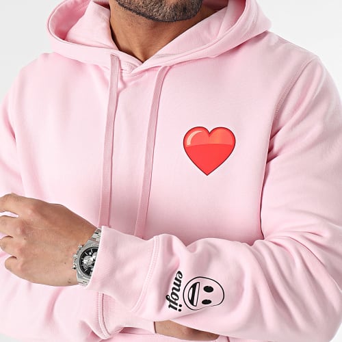 Sweat Capuche Heart Rose