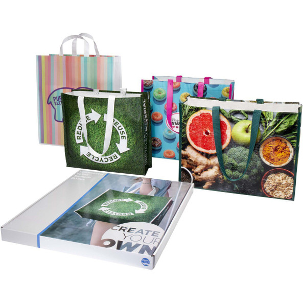 PF Concept 1PW010 - Boîte d'échantillons de sacs shopping laminés