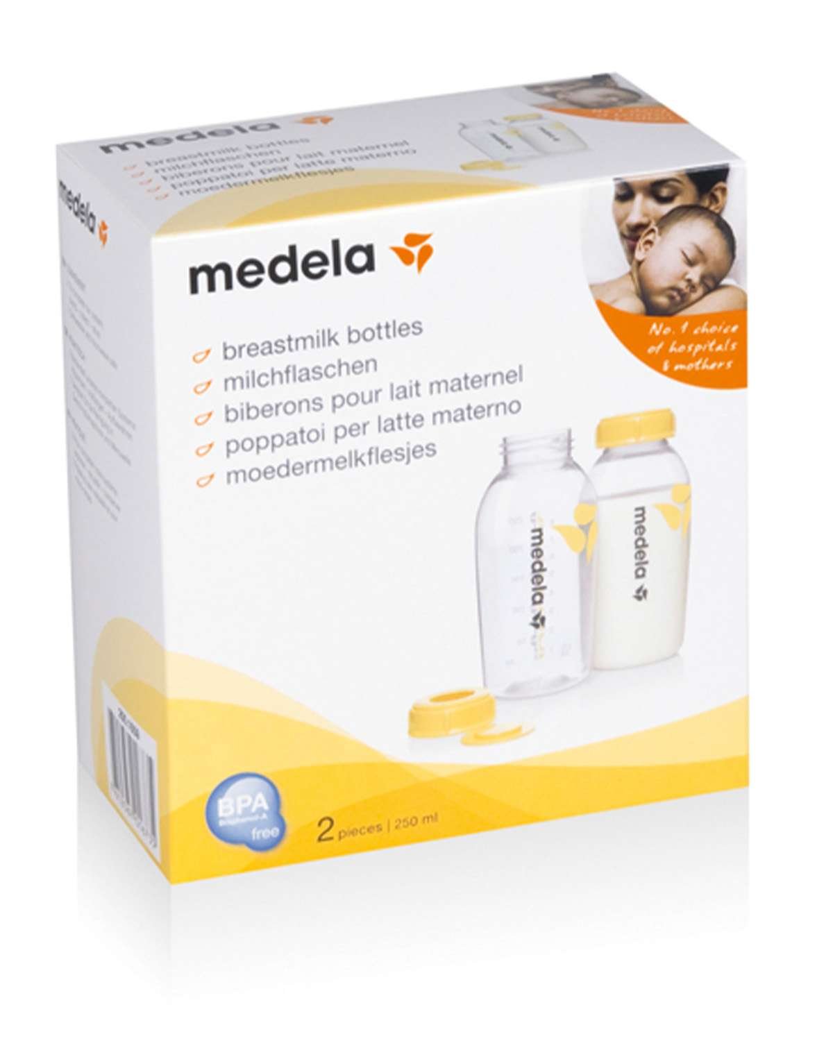 Melkeflaske 2pk – Tåteflaske Uten smokk – 250ml