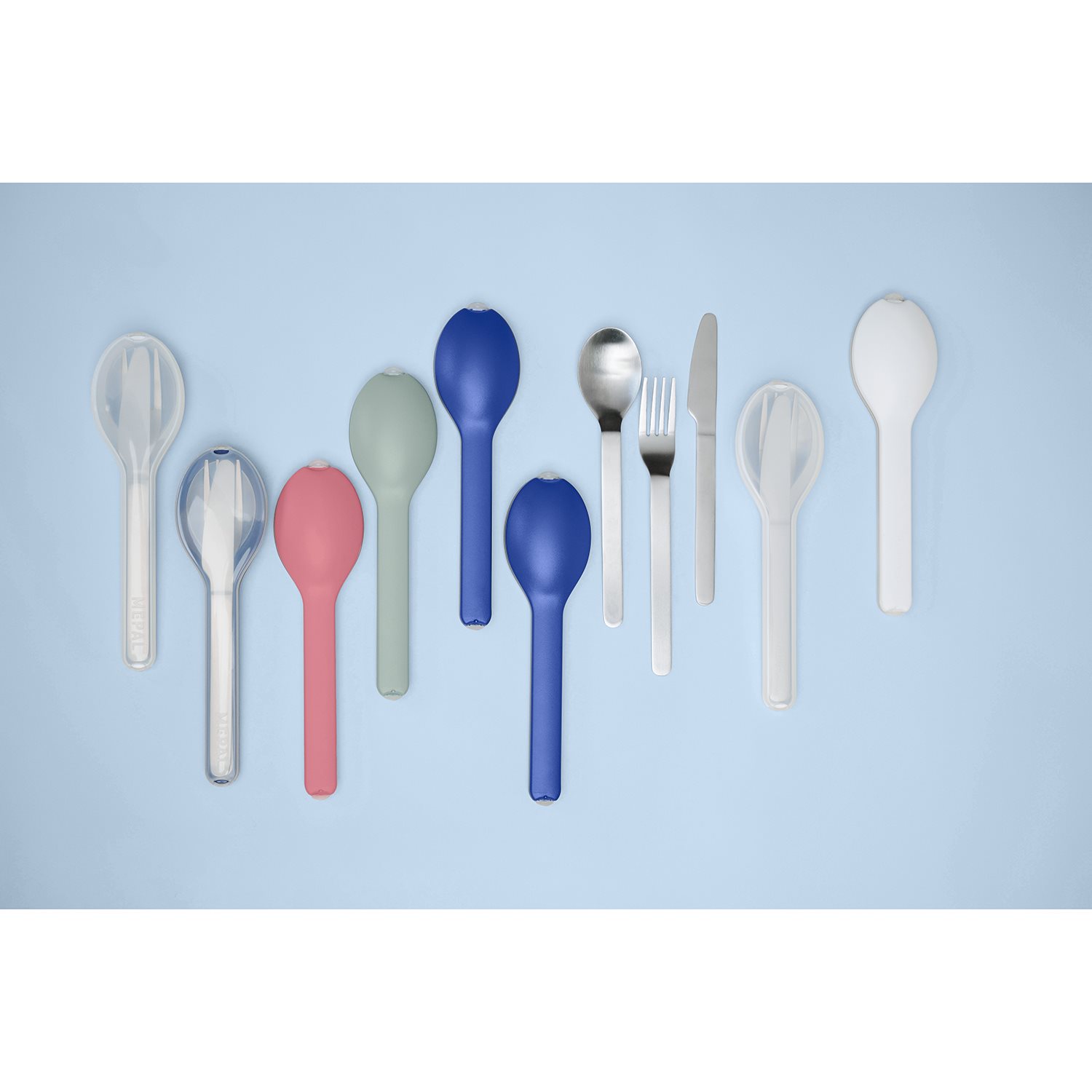 Mepal Ellipse Cutlery 3-Pieces vivid mauve