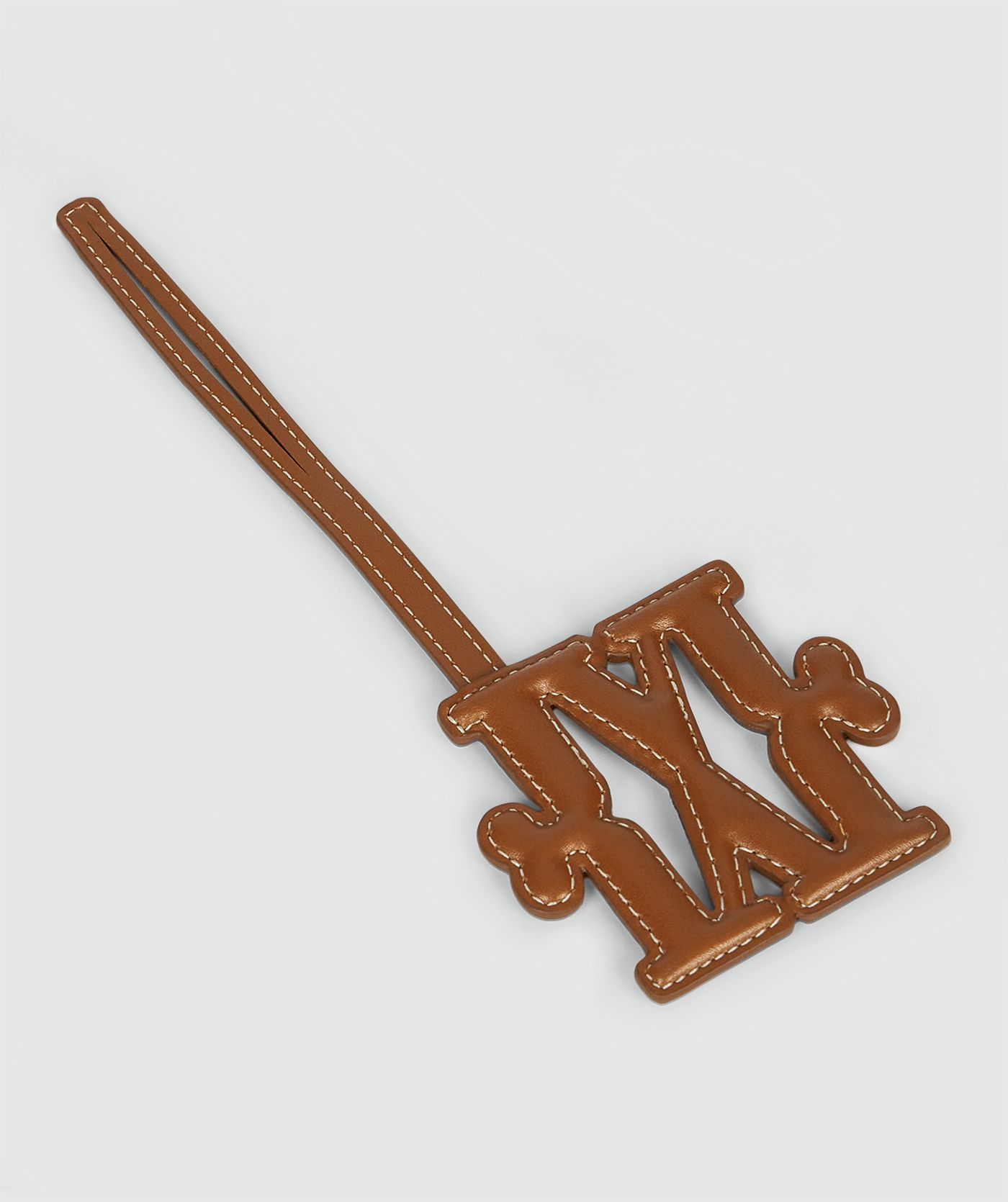 JV-CHELLEY bag charm - cognac