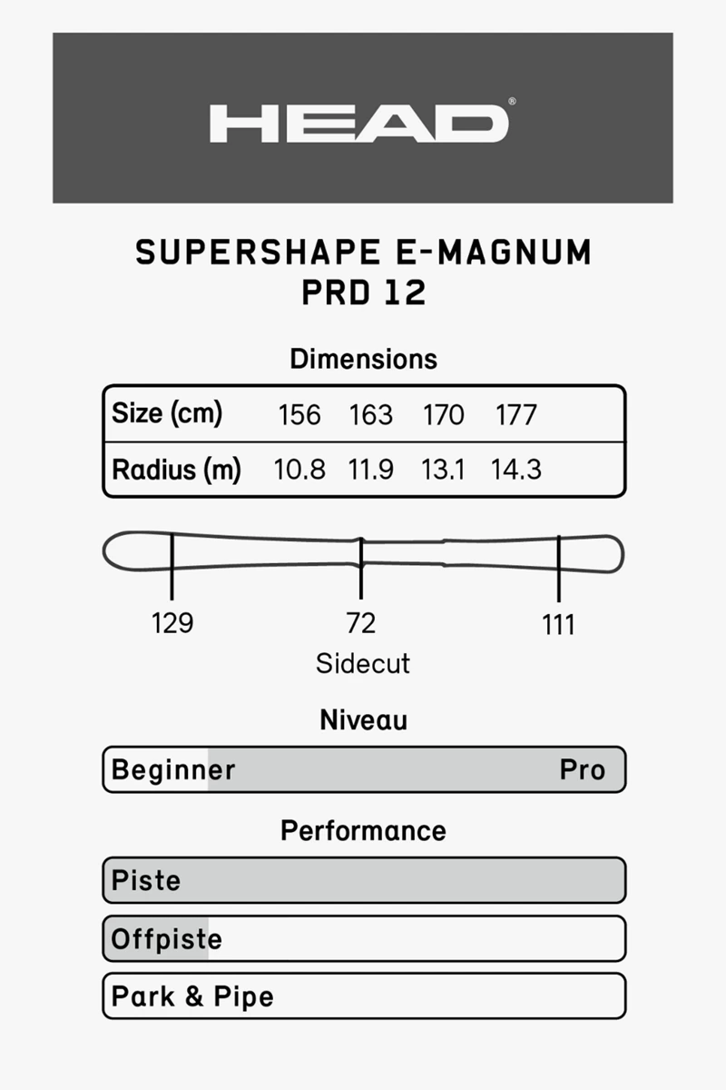 HEAD Supershape e-Magnum Ski Set 2324