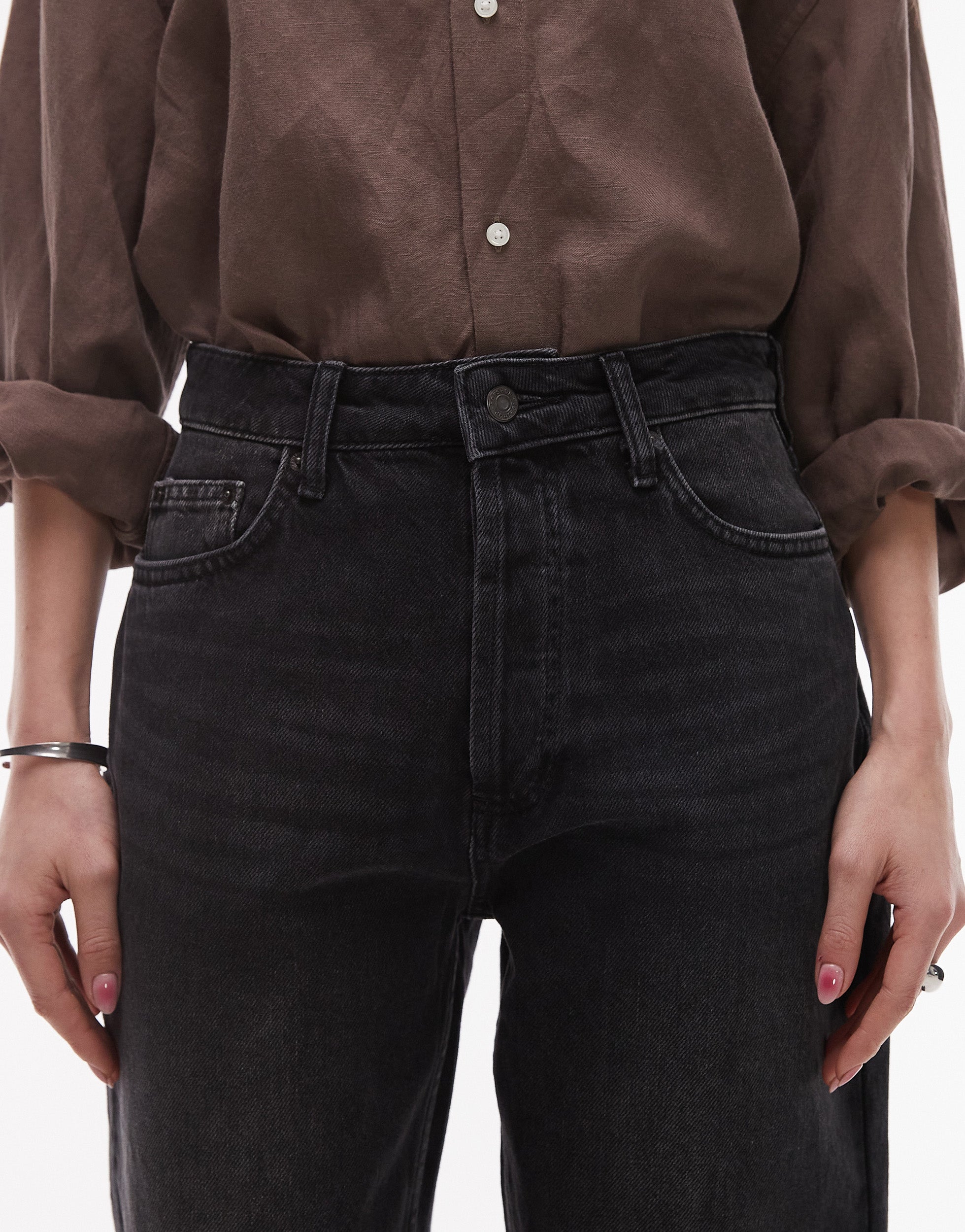 TOPSHOP High waist Straight fit Jeans