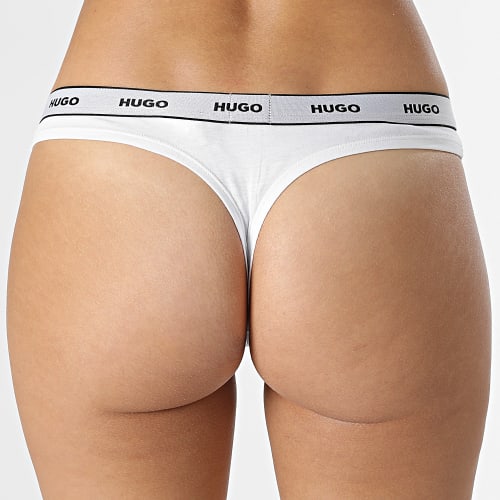Lot De 3 Strings Femme 50469681 Blanc