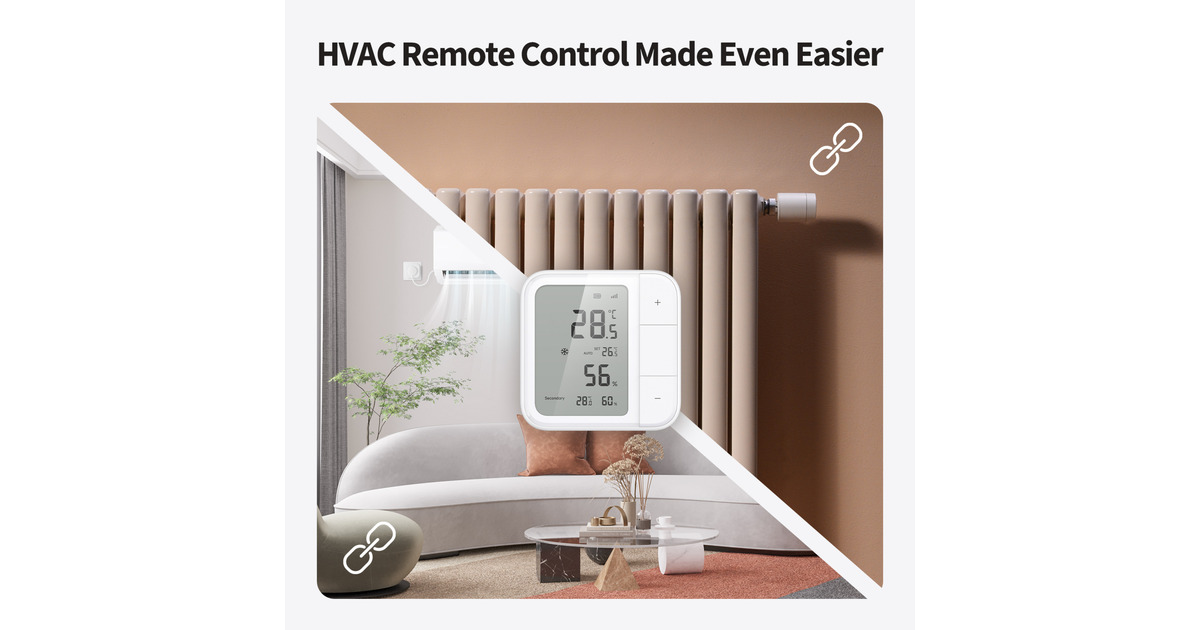 AqaraClimate Sensor W100  (Wit, Zigbee, Thread, Bluetooth, Matter)
