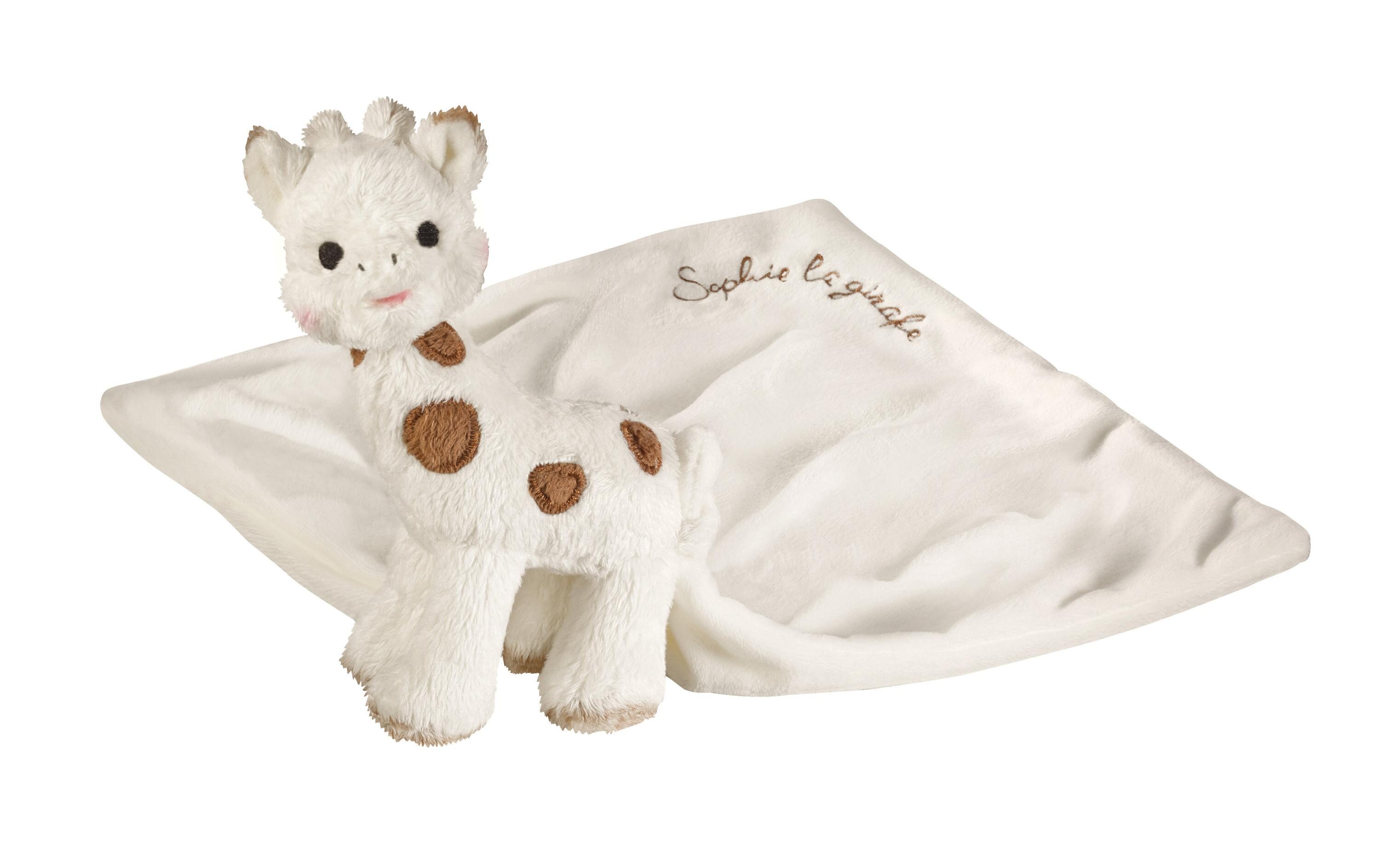 Geschenkset Schmusetuch und PlüschtierEin kuscheliges Sophie Geschenkset