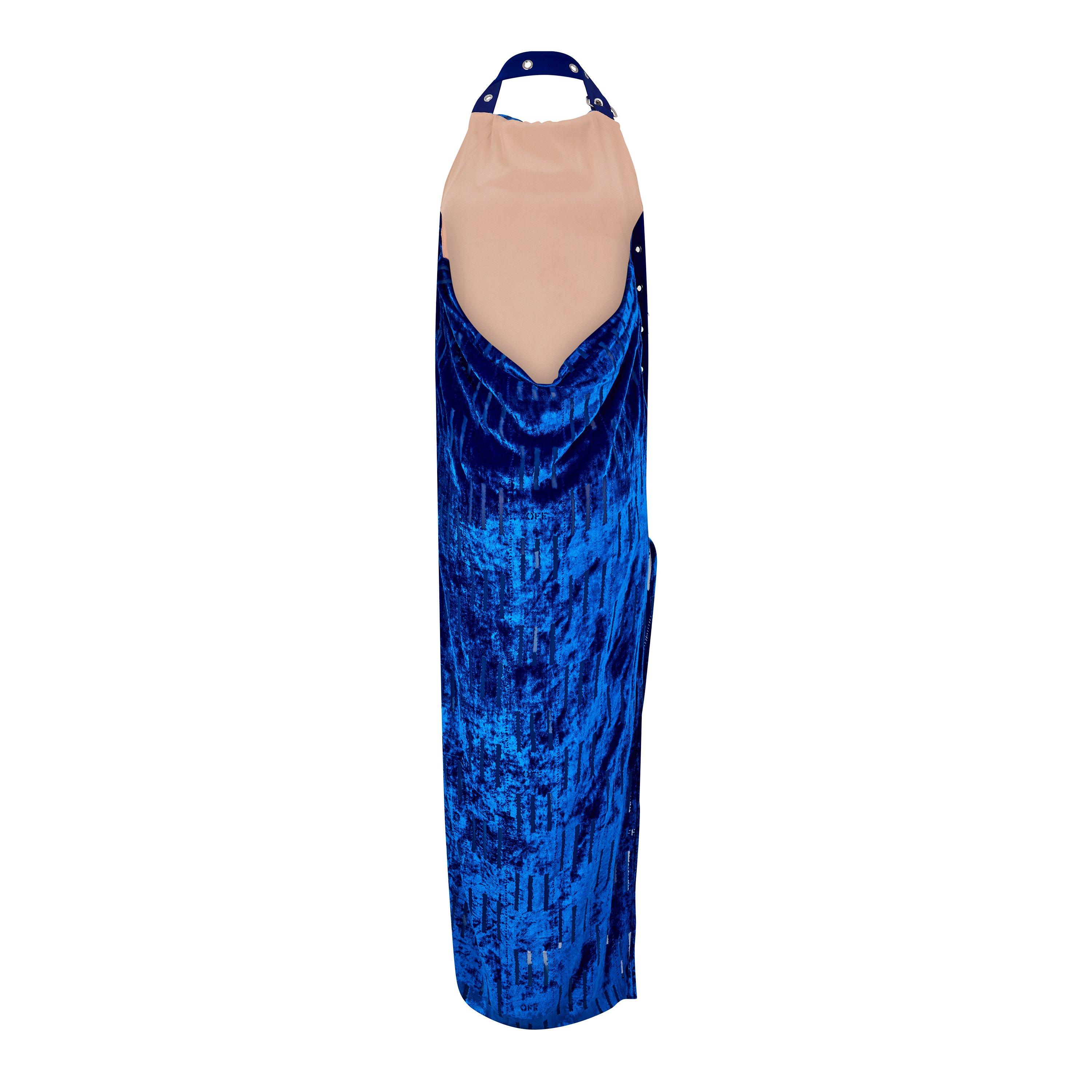 Off White Belted Long Dress