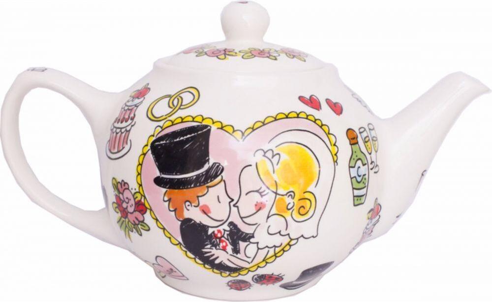 Blond Amsterdam theepot Bride & Groom 1,5 L