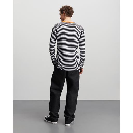 Mads Nørgaard Duo Rib Tobias T-shirt, White/Black, XL