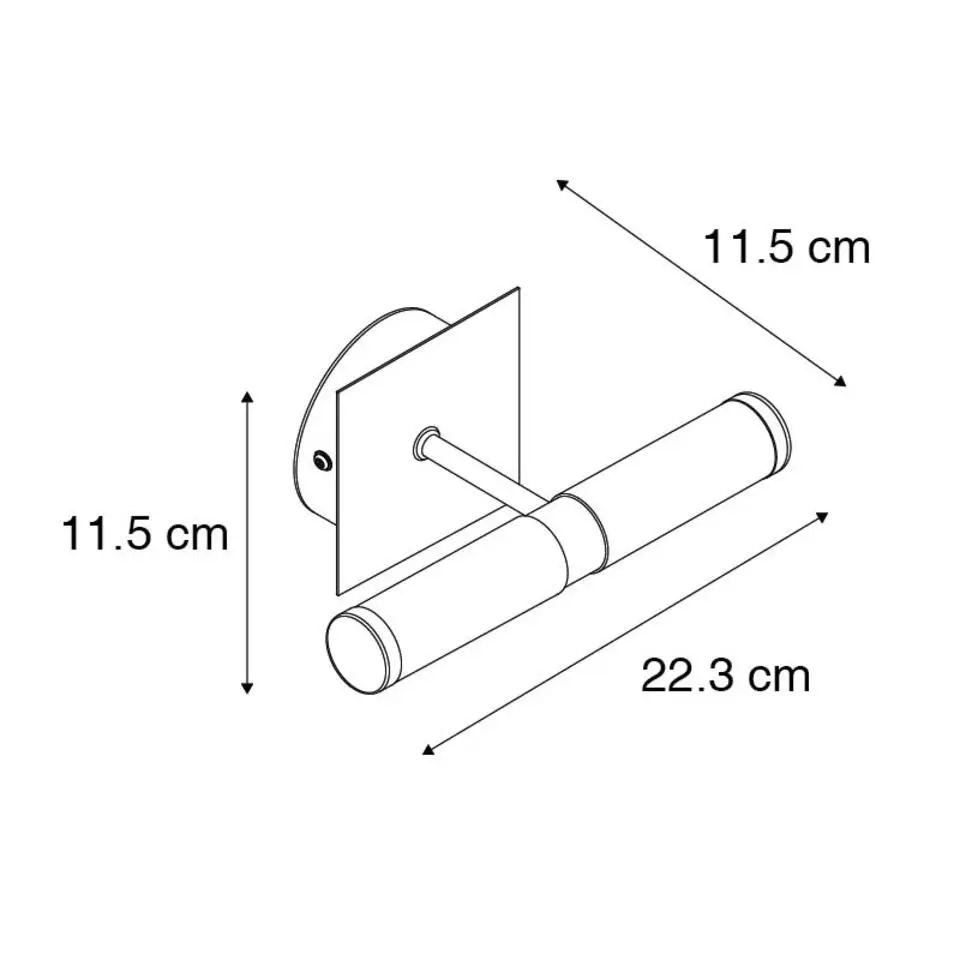 Qazqa wandlampen bath zilverkleurig g9