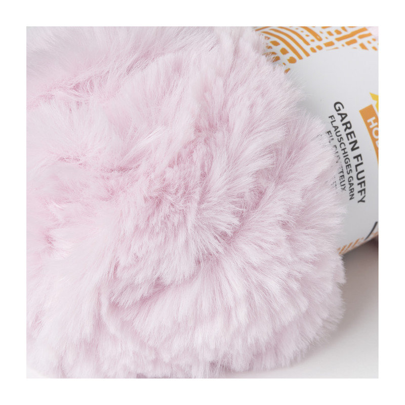 Garen fluffy - roze - 50 gram