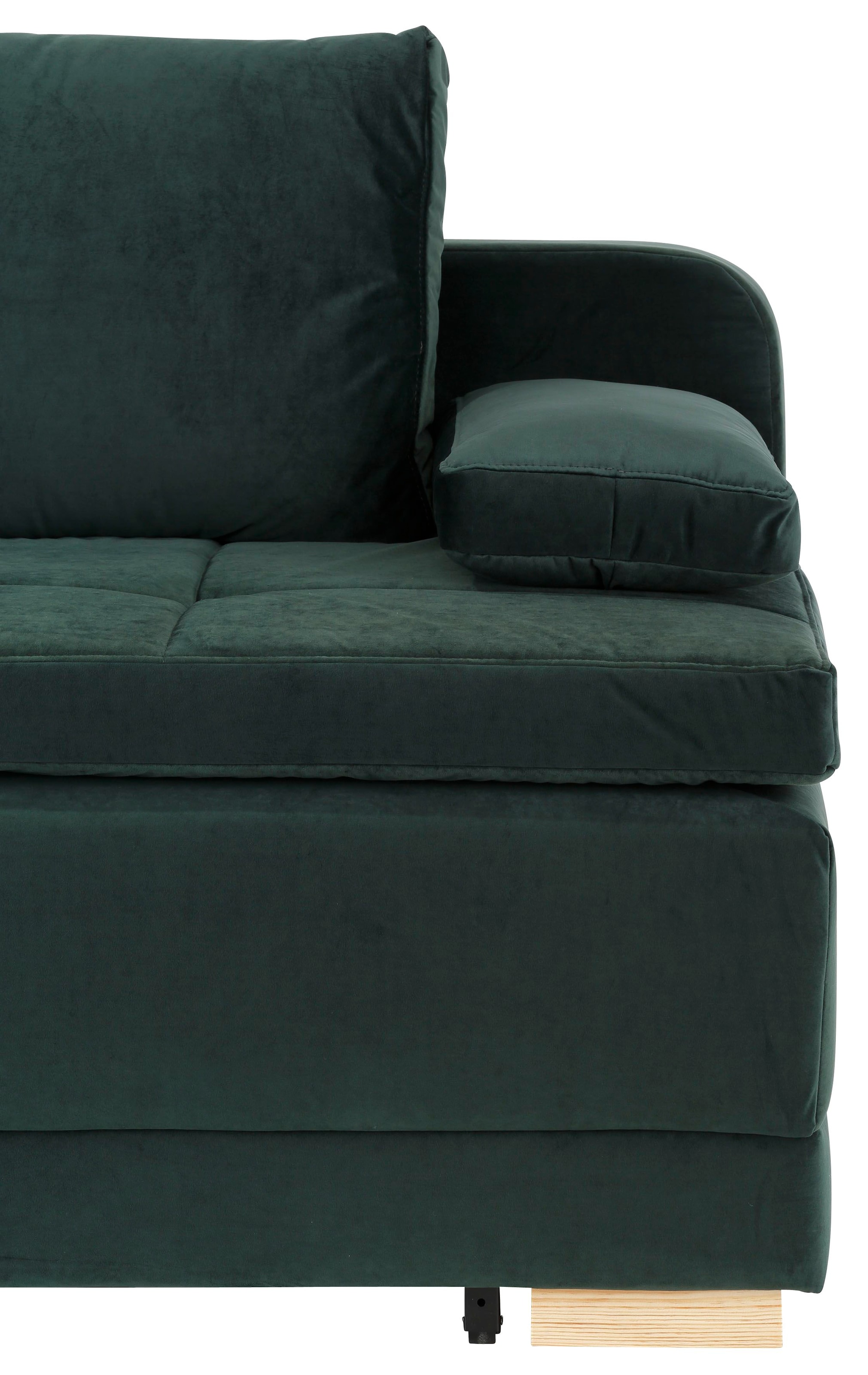 INOSIGN Schlafsofa »Berlin« Dauerschläfer mit Boxspringfederung, Bettfunktion und Bettkasten