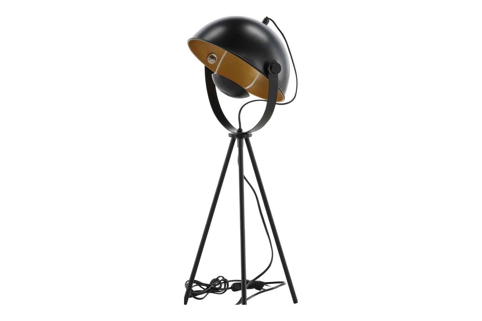 Search bordlampe Sort/messing farget