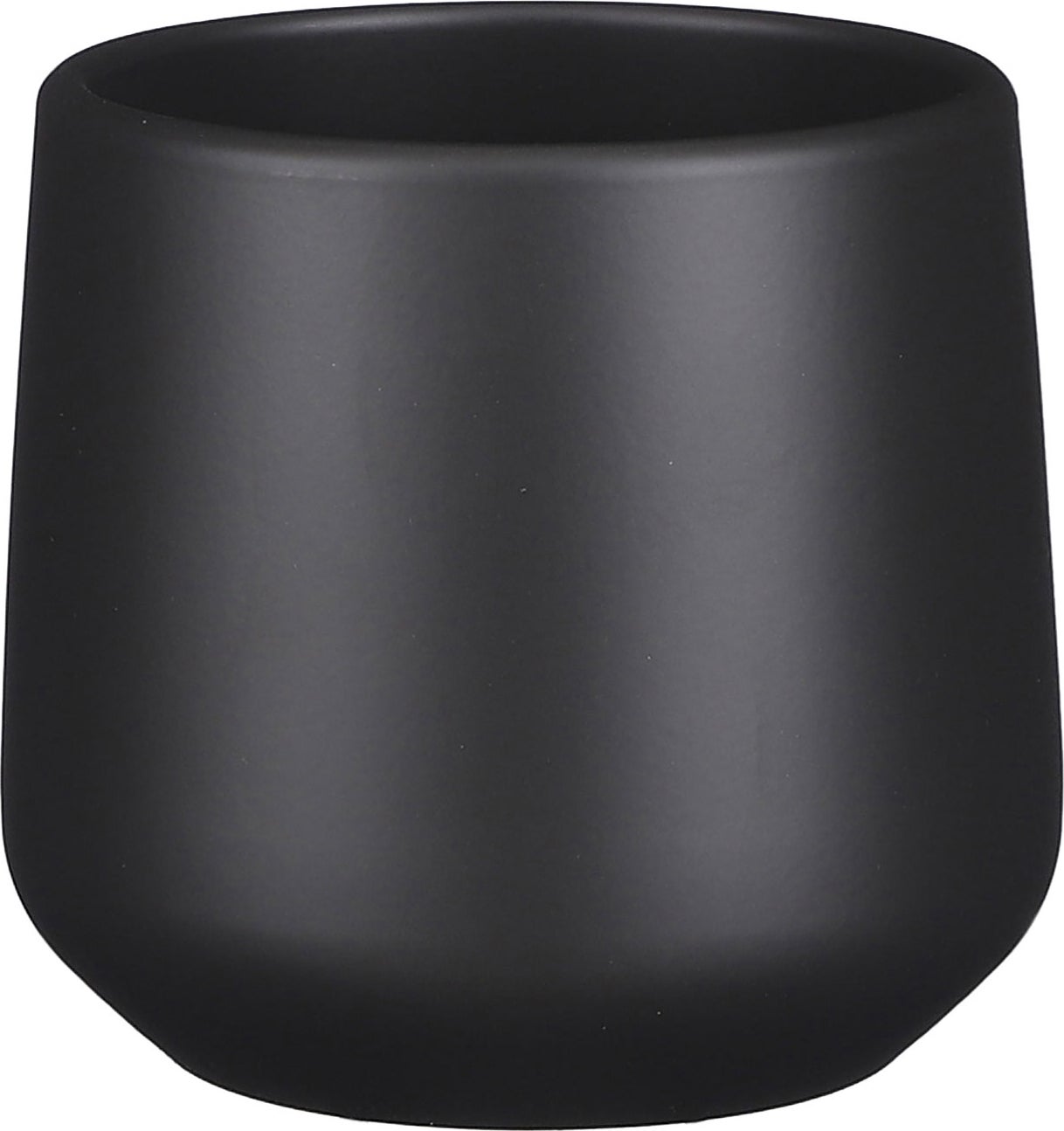 Mica Decorations bloempot Amber donker grijs D 12,5 H 13,5 cm