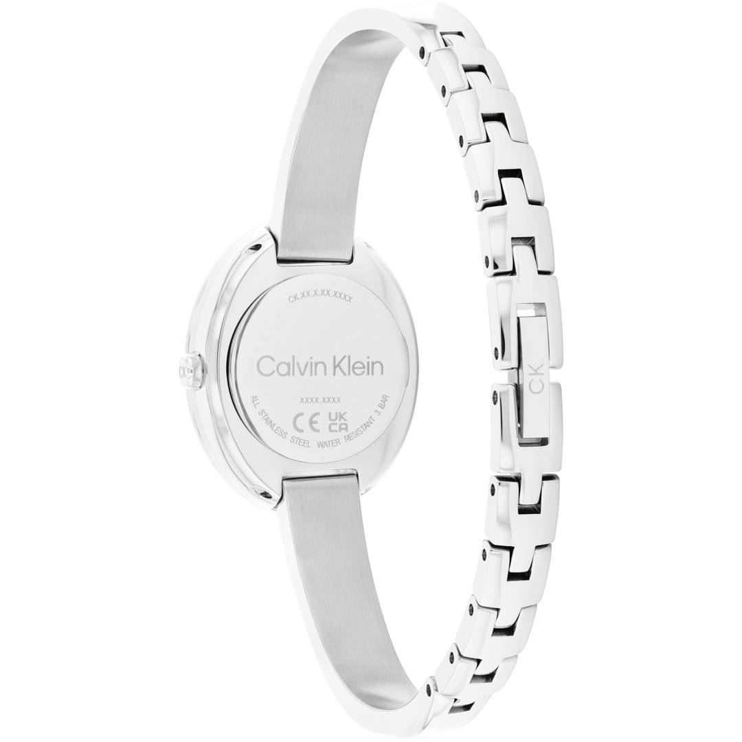 Calvin Klein Twisted Bezel 24mm Silbrig