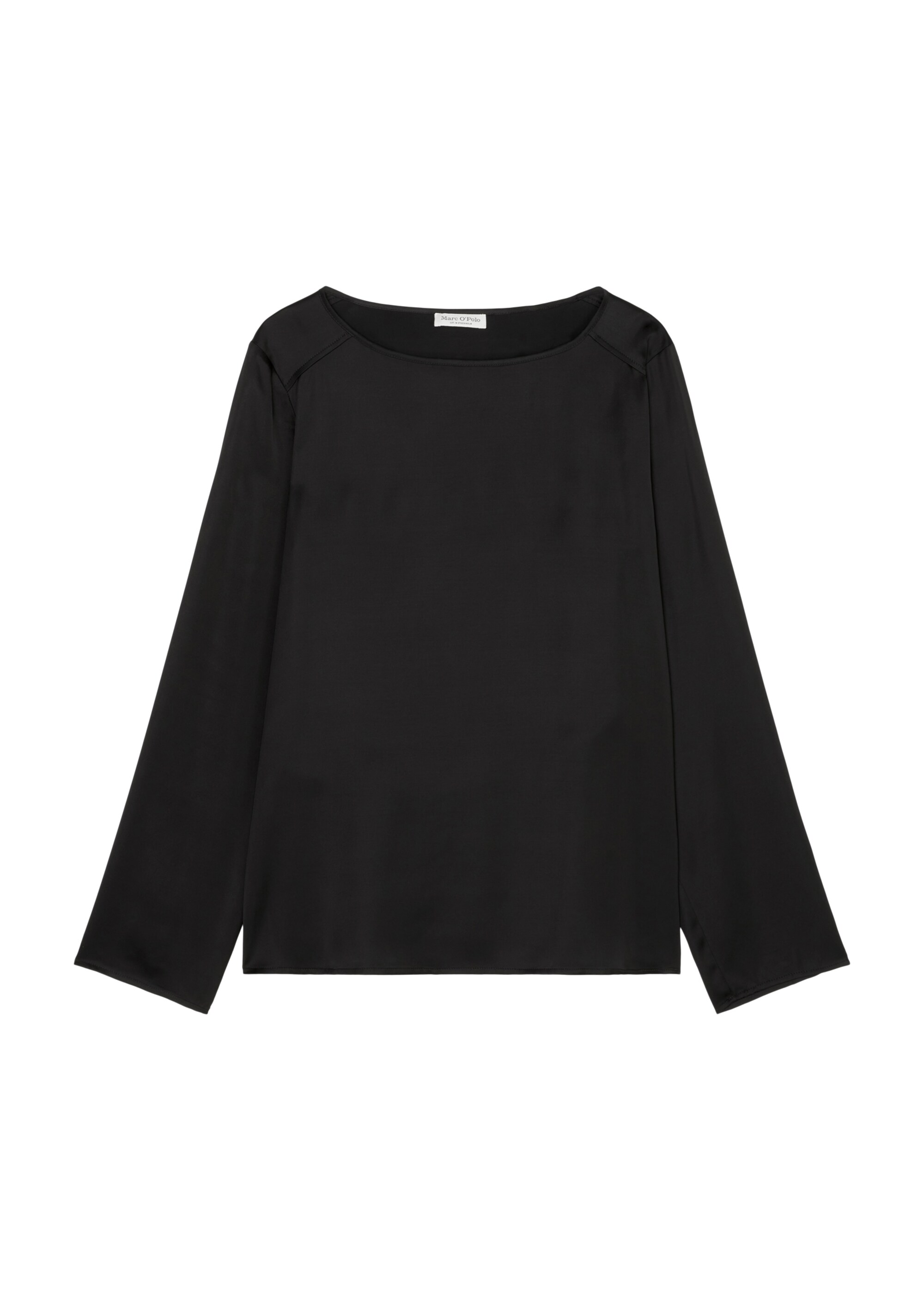 Fließendes Blusenshirt regularaus Viskose-Satin