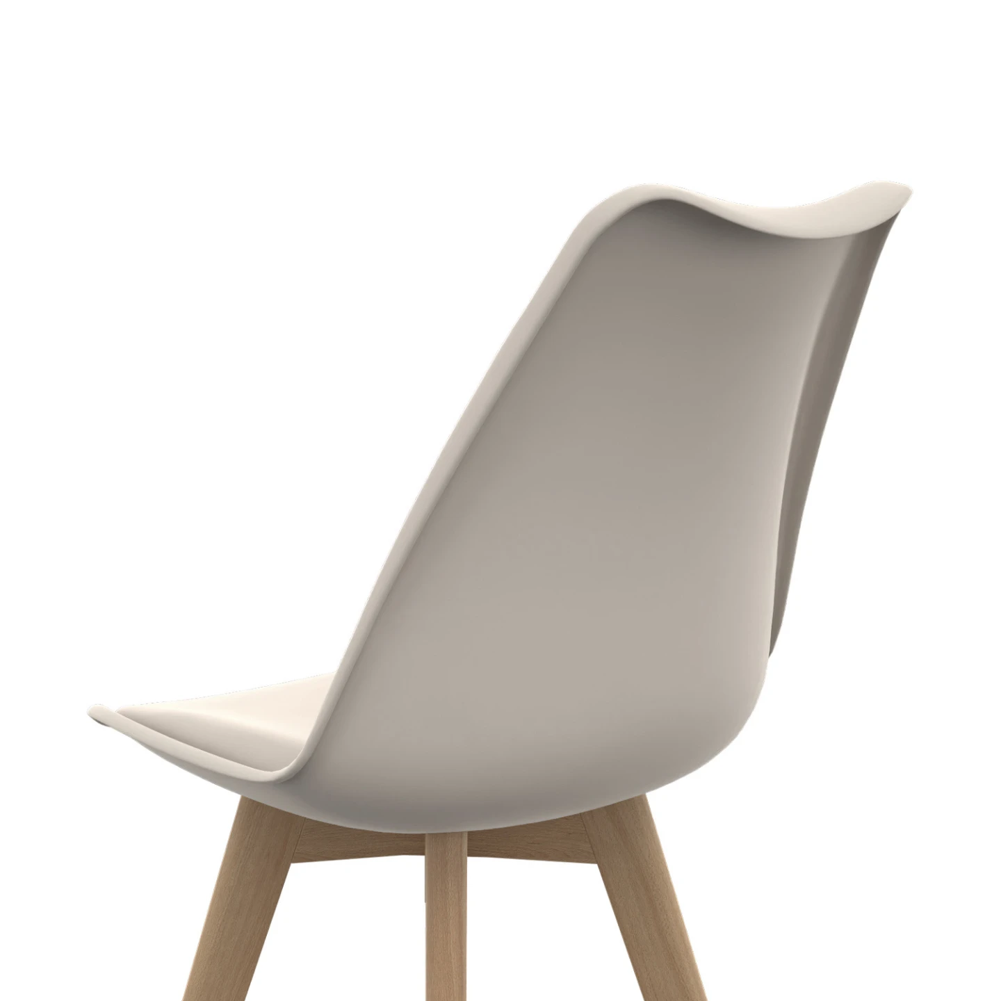 Lot de 6 chaises scandinaves SARA beige, blanc et velours patchworks marron et beige