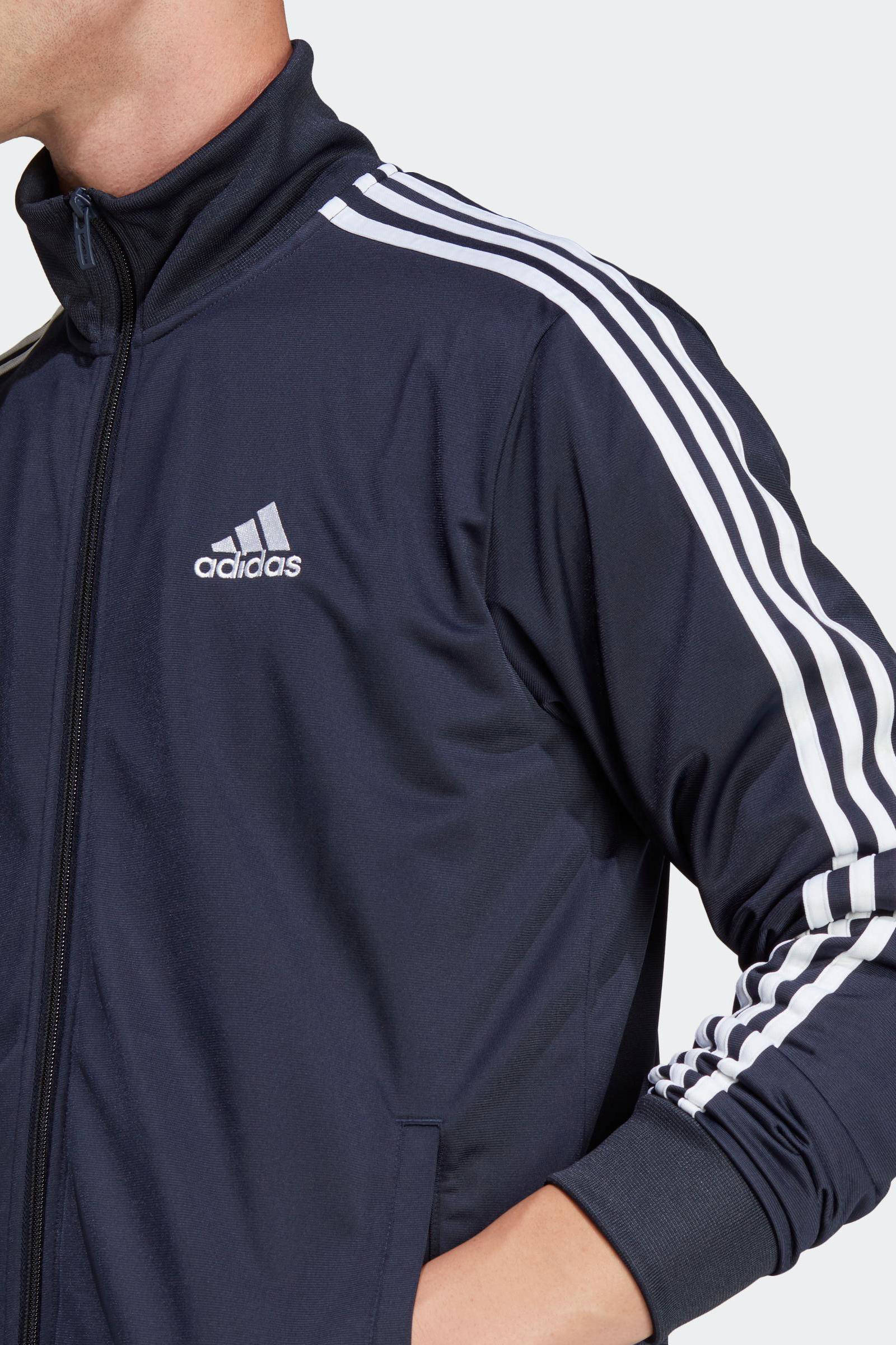 adidas trainingspak donkerblauw/wit