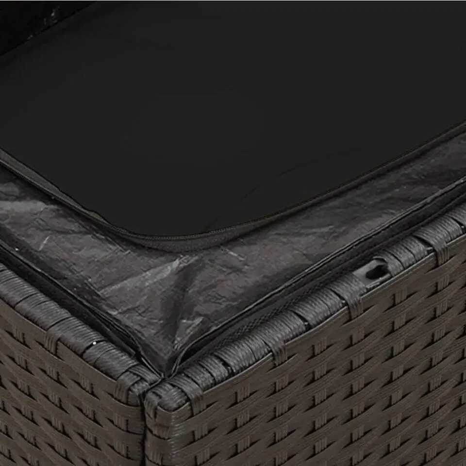 vidaXL - Tuinstoel - Zwart - Poly rattan