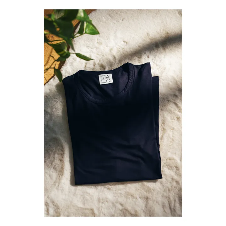 Talc T-shirt Muse Coton Bio | Bleu marine