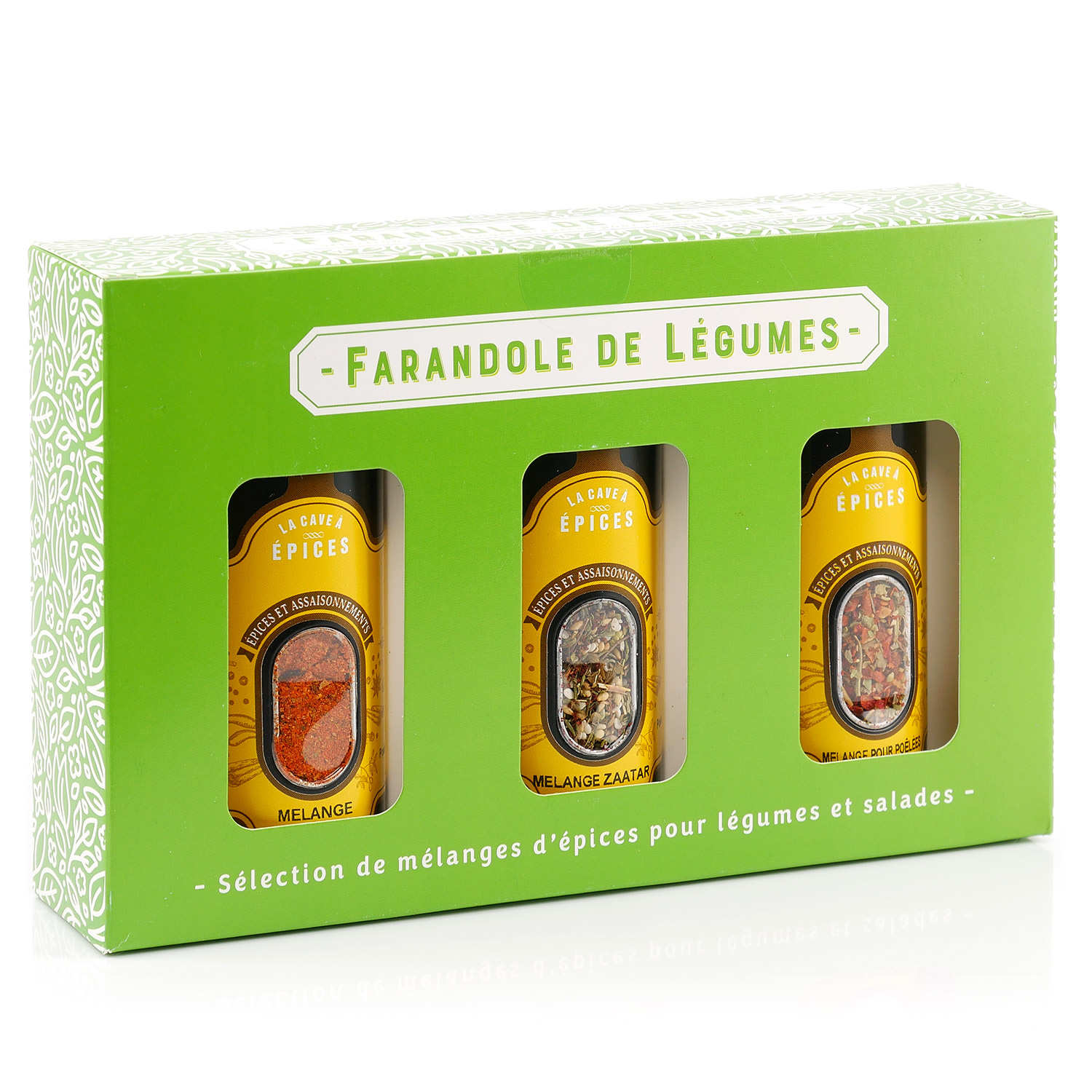 Assortiment de 3 pots de mélange d'épices pour légumes