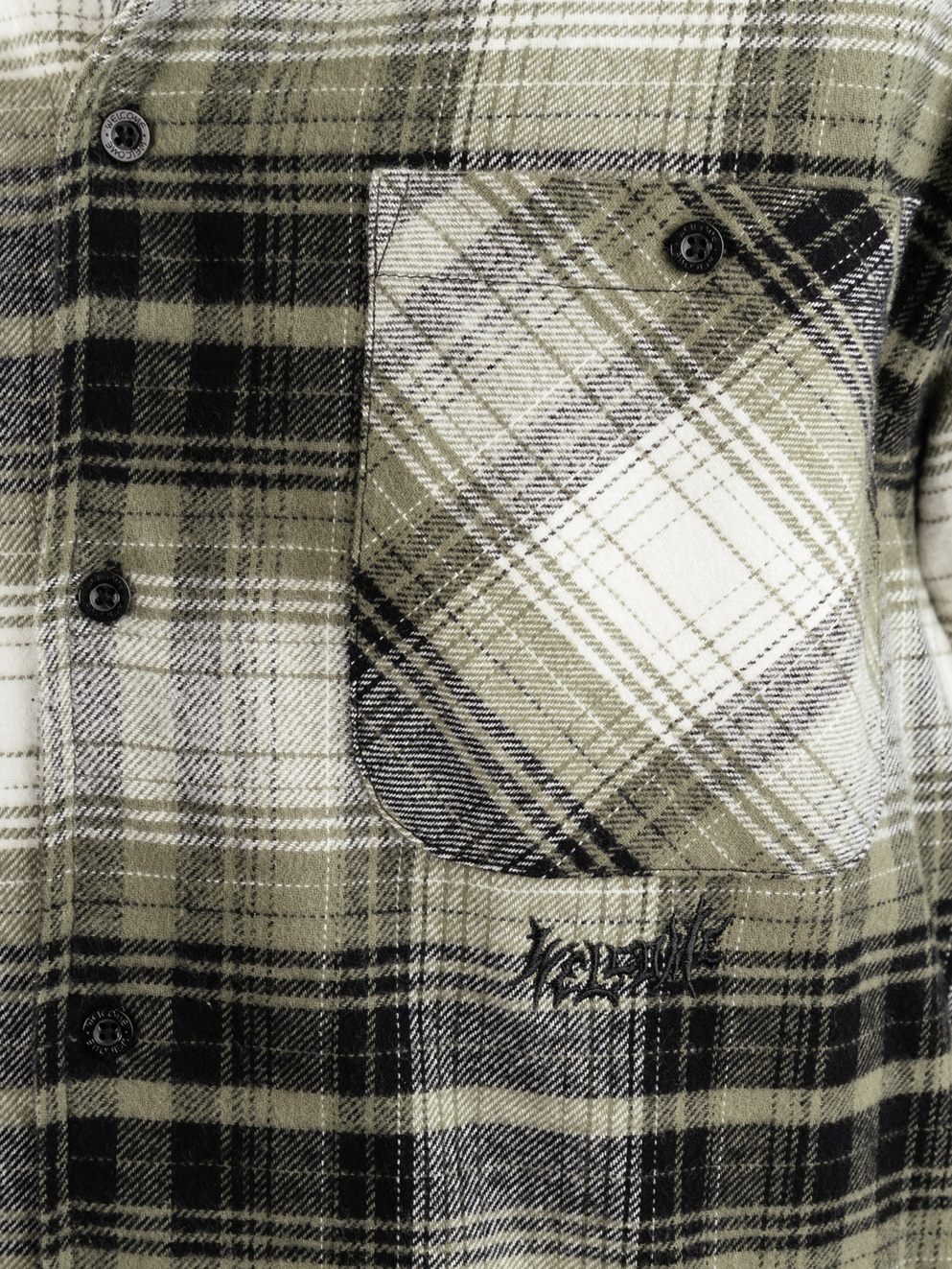 Welcome Lair Woven Plaid/Thermal Shirt olive