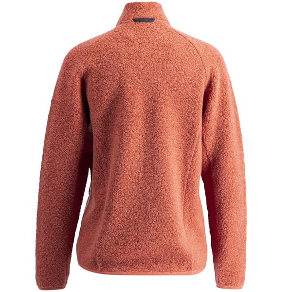Veste polaire randonnée LUNDHAGS FLOK WOOL WS PINK ROUGE
