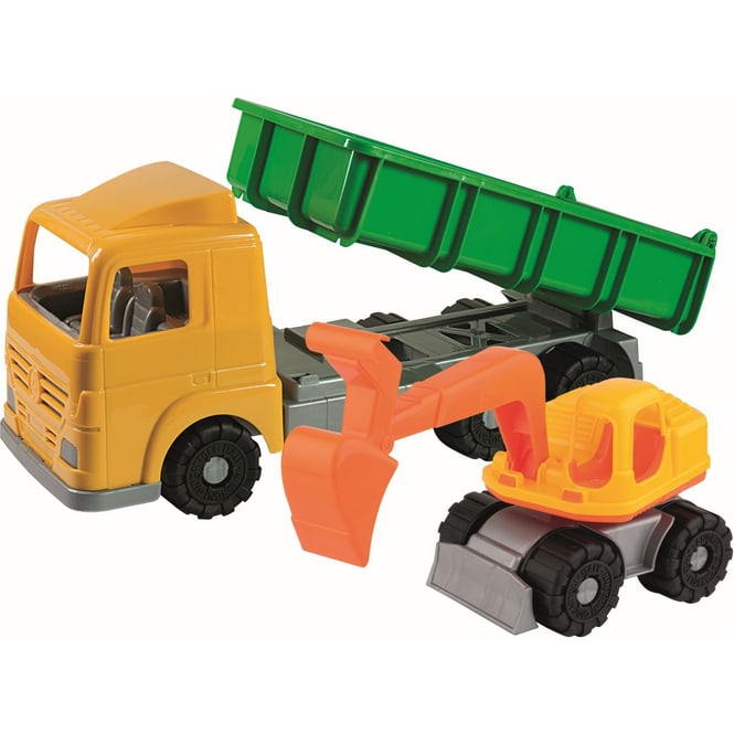 LKW mit Bagger