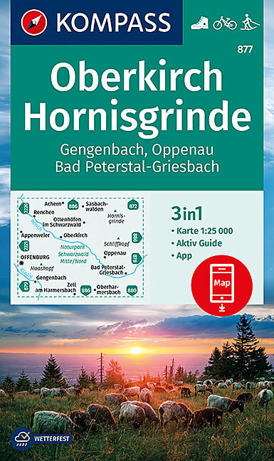 KOMPASS - 877 OBERKIRCH HORNISGRINDE 1 25 000