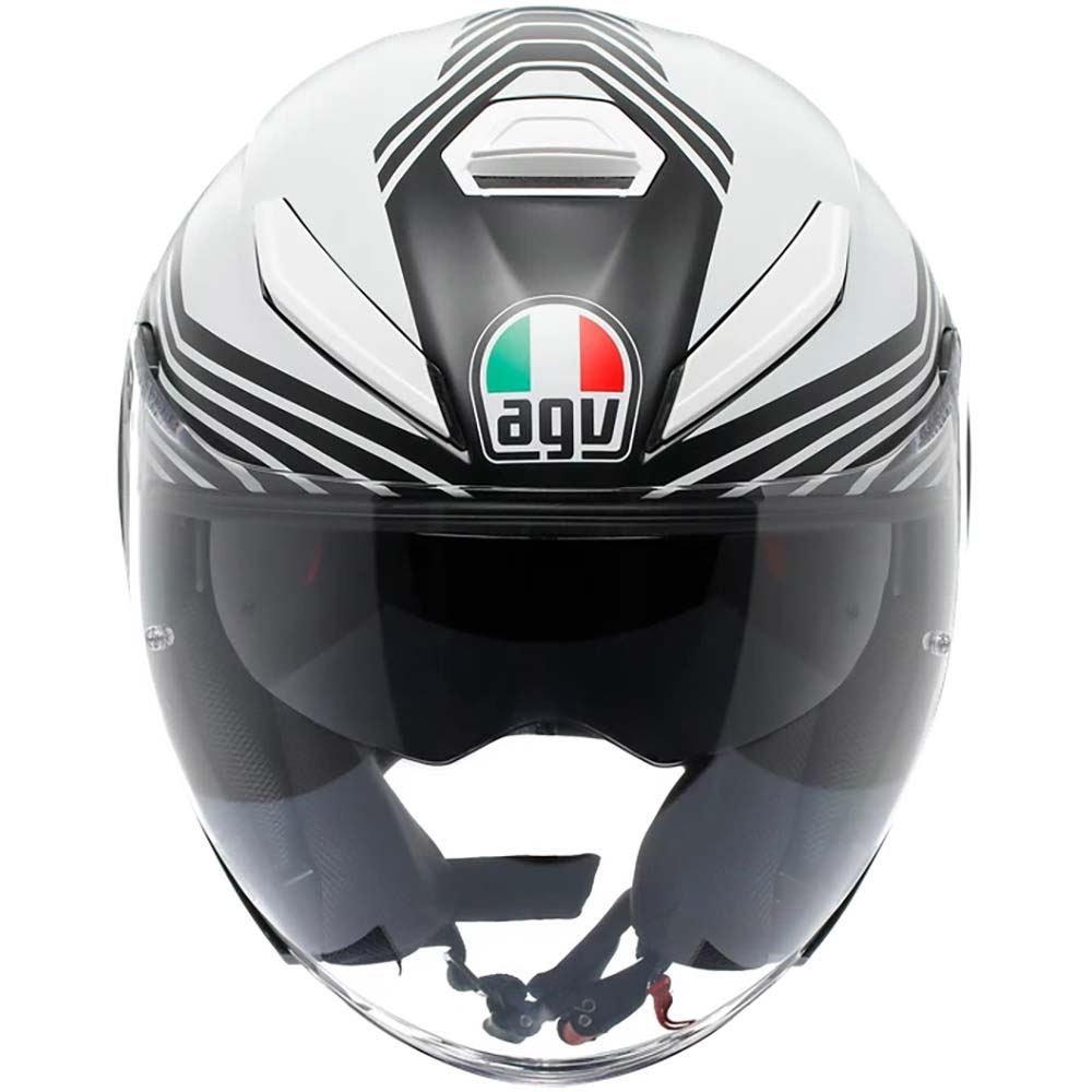 AGV - Casque K5 Jet Evo Control Noir Mat / Blanc