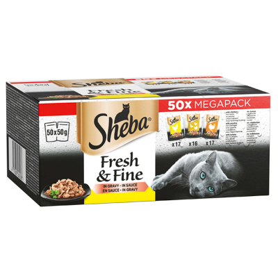 Sheba Fresh & Fine Geflügel Variation 50x50g