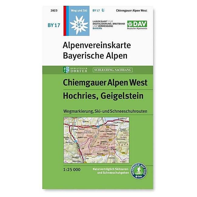 ALPENVEREIN - BY17 CHIEMGAUER ALPEN OUEST 1 25 000