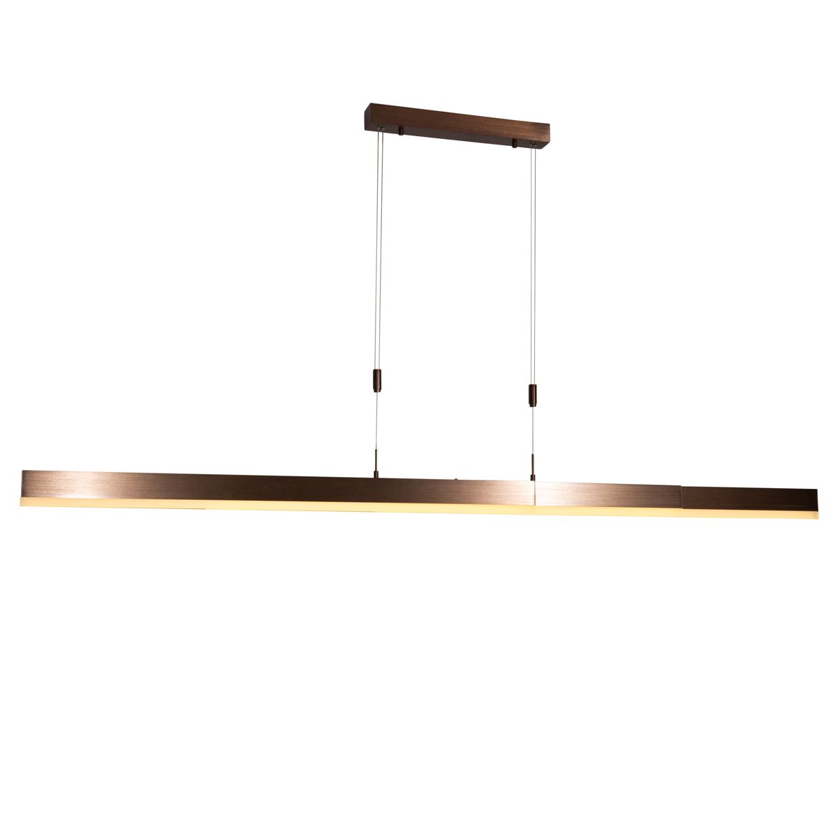 Moderne verstelbare hanglamp donker brons incl. LED dimbaar - Lamba