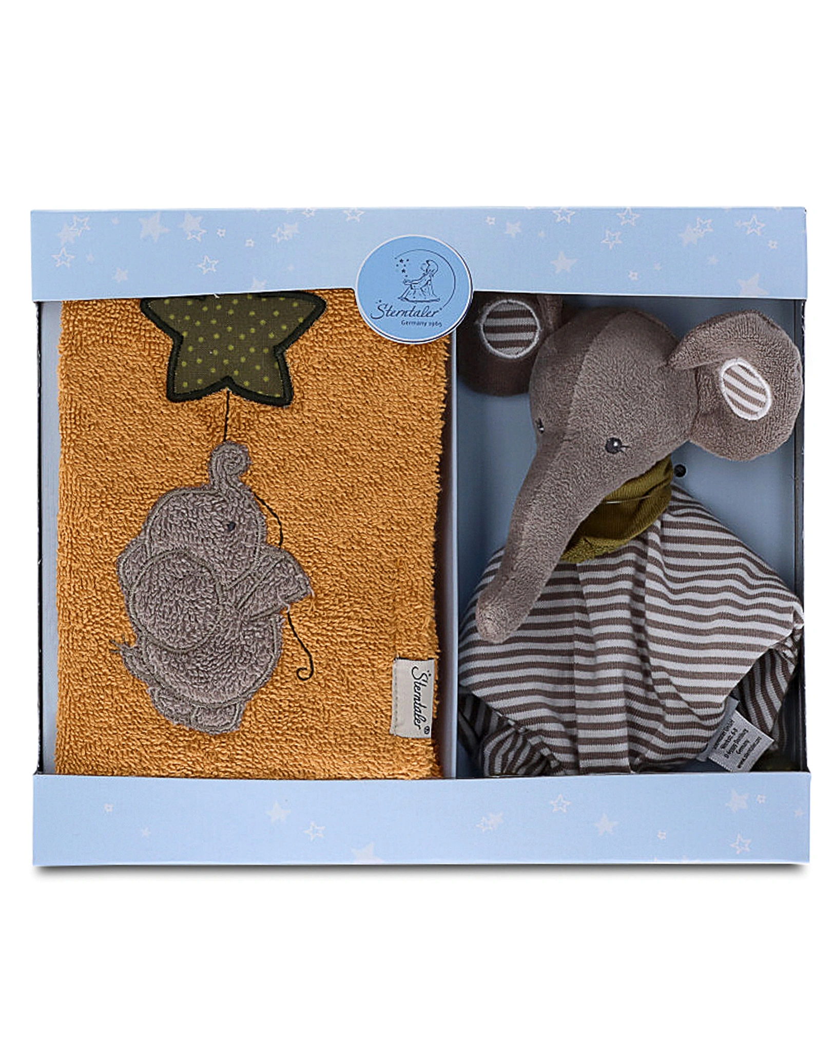 Handtuch-Set EDDY ELEFANT 2-teilig in grau