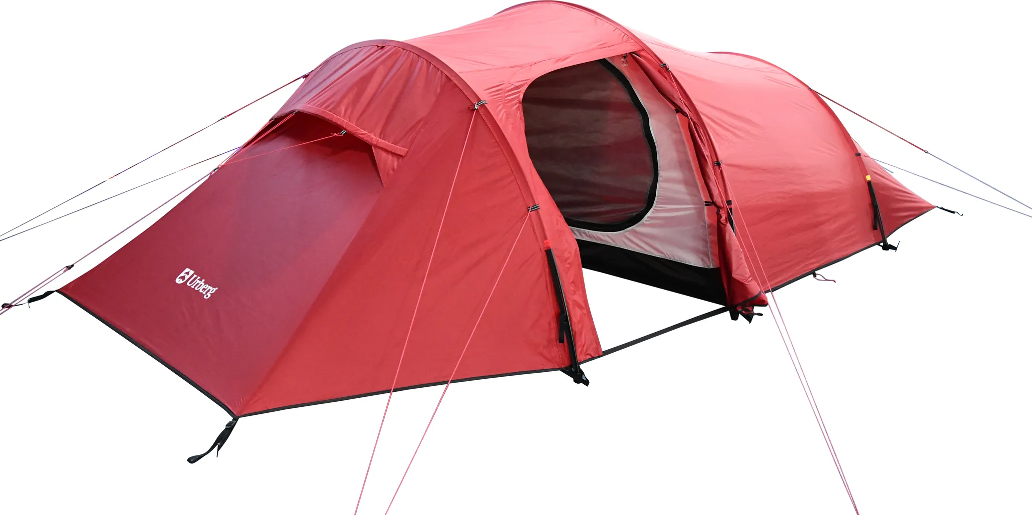 Urberg 3-Person Trekking Tunnel Tent 2,0 Rio Red
