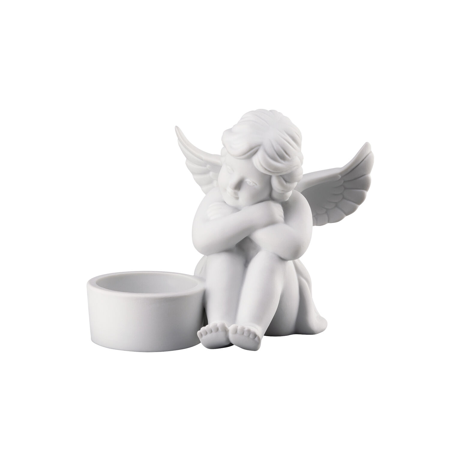 Angels Weiss matt Engel sitzend