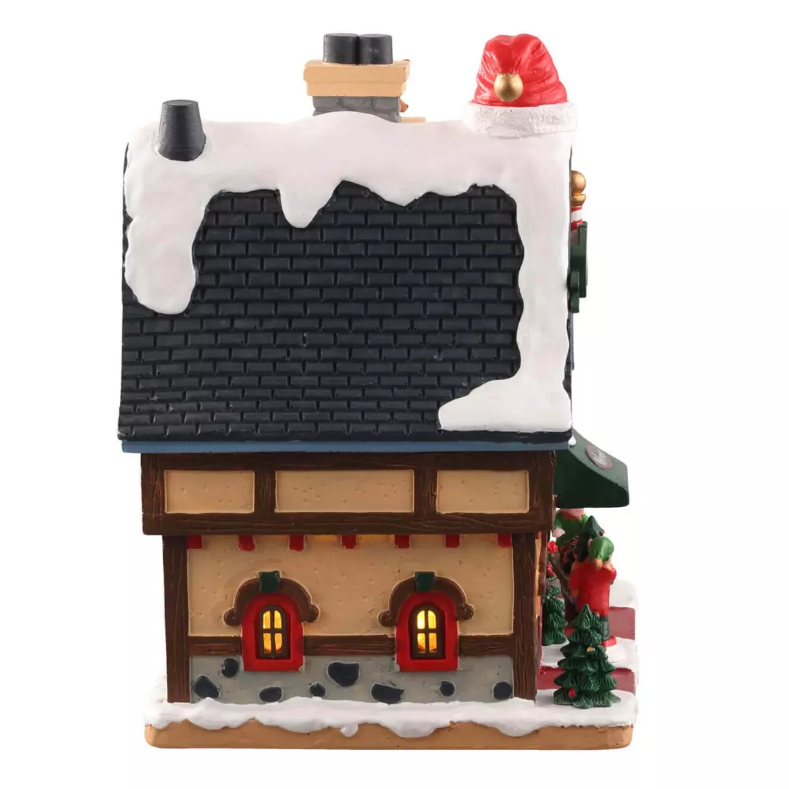 Village de Noël Lemax à piles lumineux Pépinière du Pôle Nord