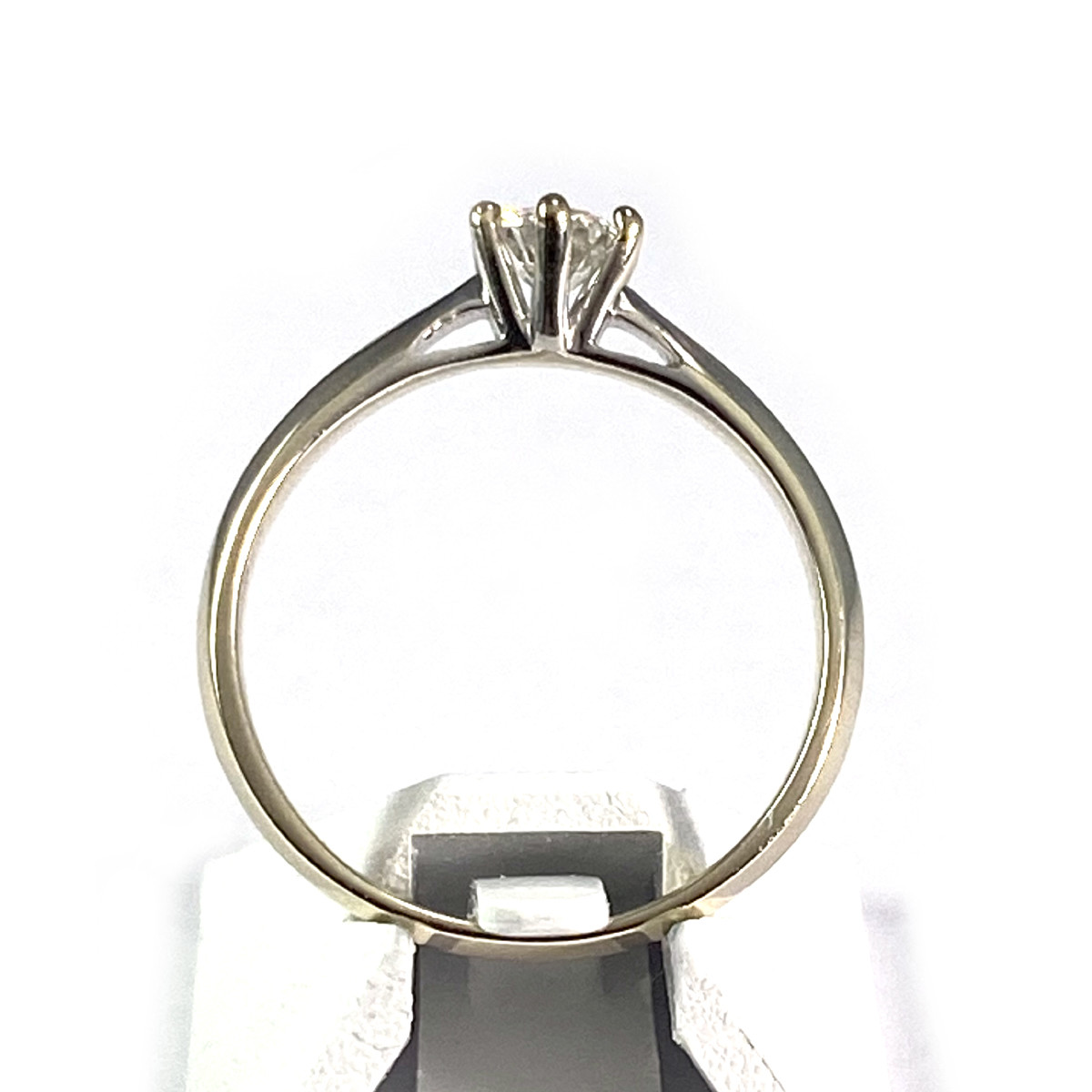 Bague d'occasion or 375 blanc diamant