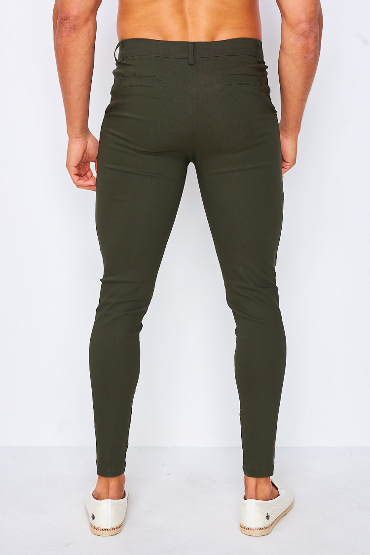 Pantalon chino kaki
