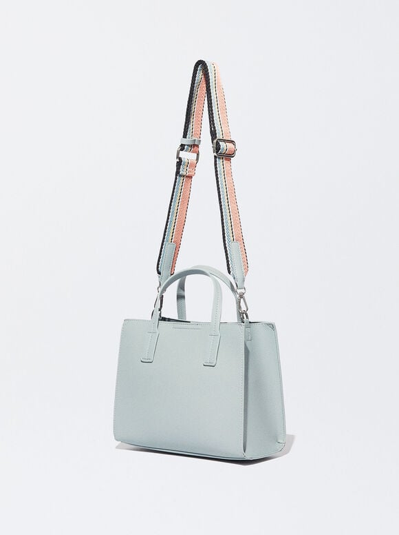 Bolsa de compras com bolsa removível - Azul