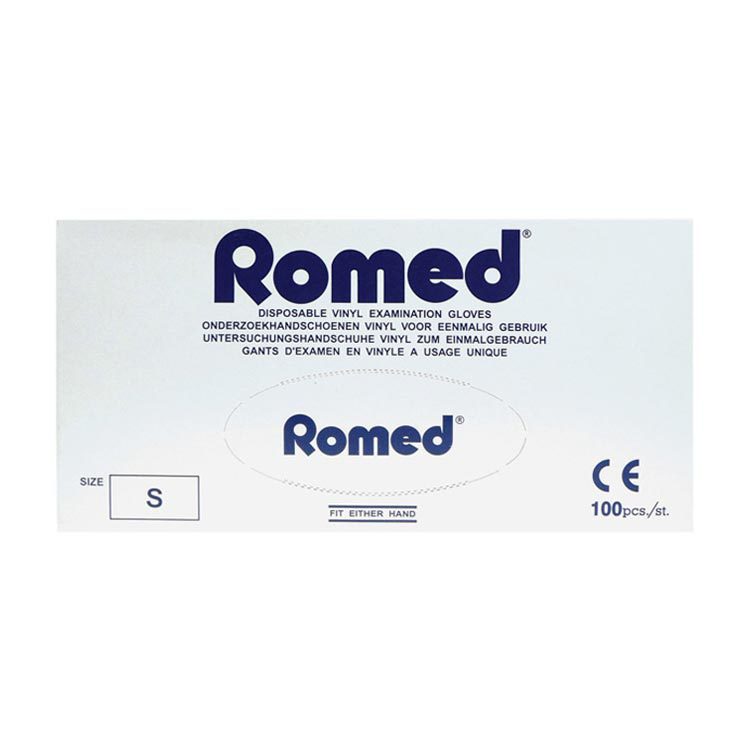 Romed Vinyl handschoen niet steriel gepoederd S 100st