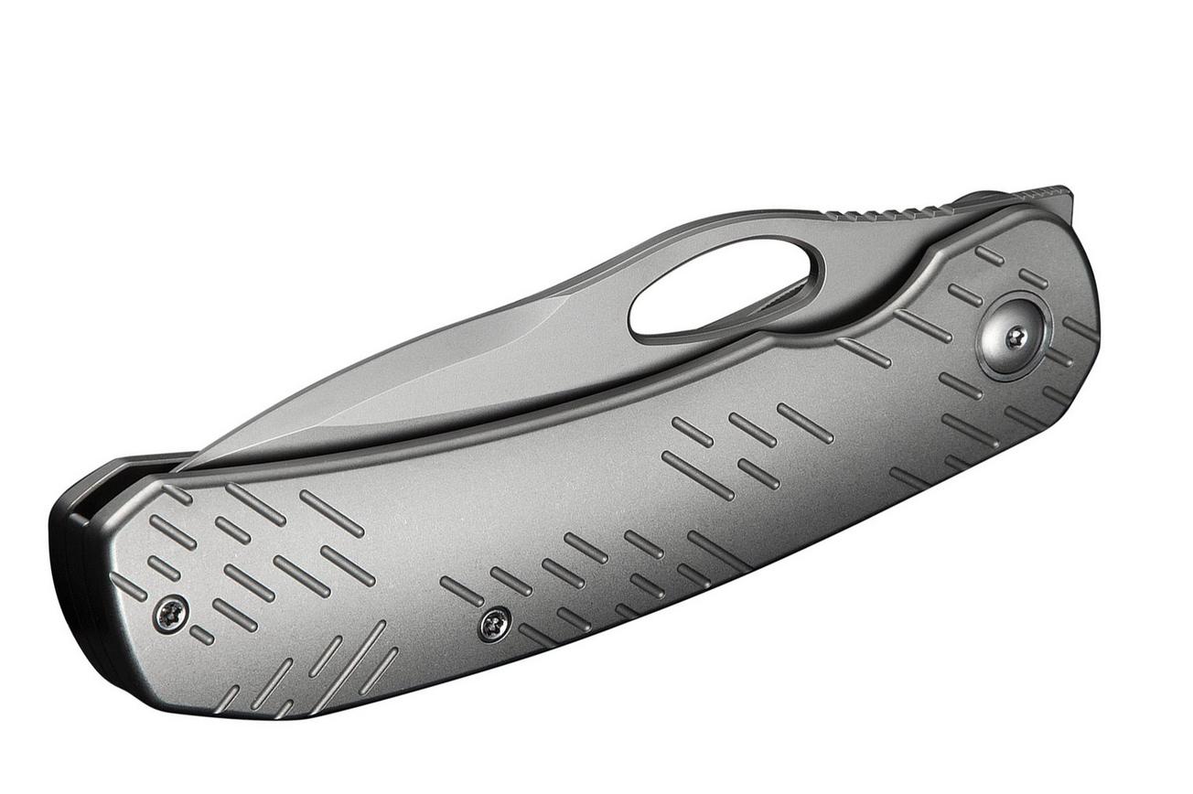 WE Knife Inmate WE23096B-1, Stonewashed CPM 20CV, Gray Titanium, Raindrop Pattern zakmes, Jerad Neeve design