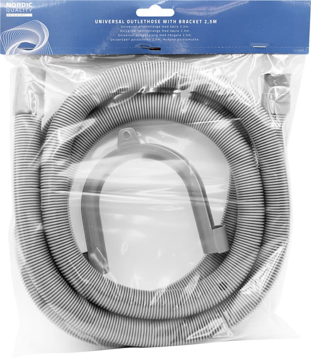 Nordic Quality universel afgangsslange med beslag 252006 (2,5 m)