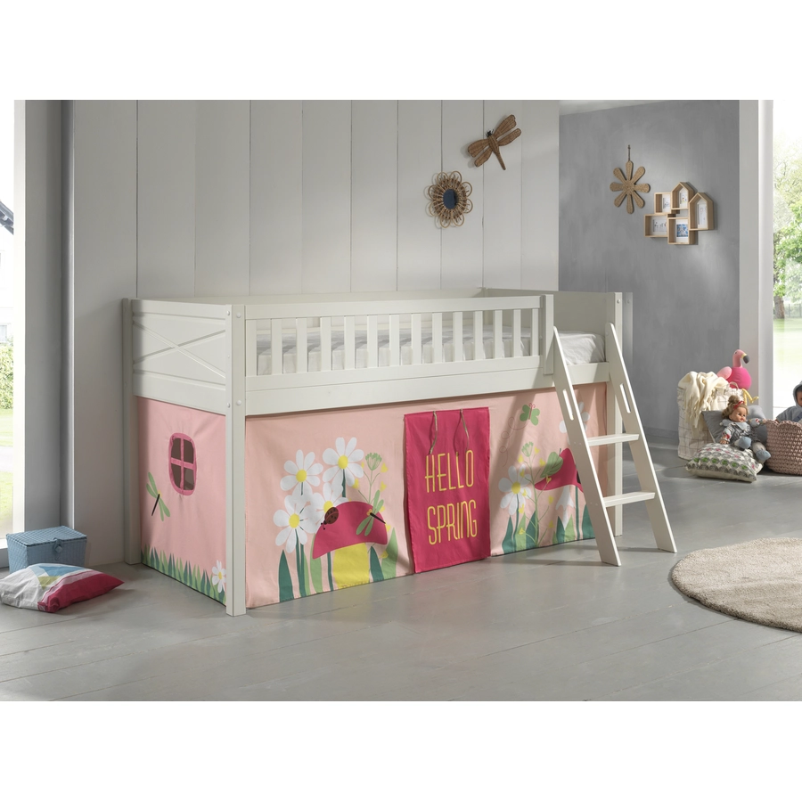 VIPACK Spielbett SCOTT 90 x 200 cm Spring weiß